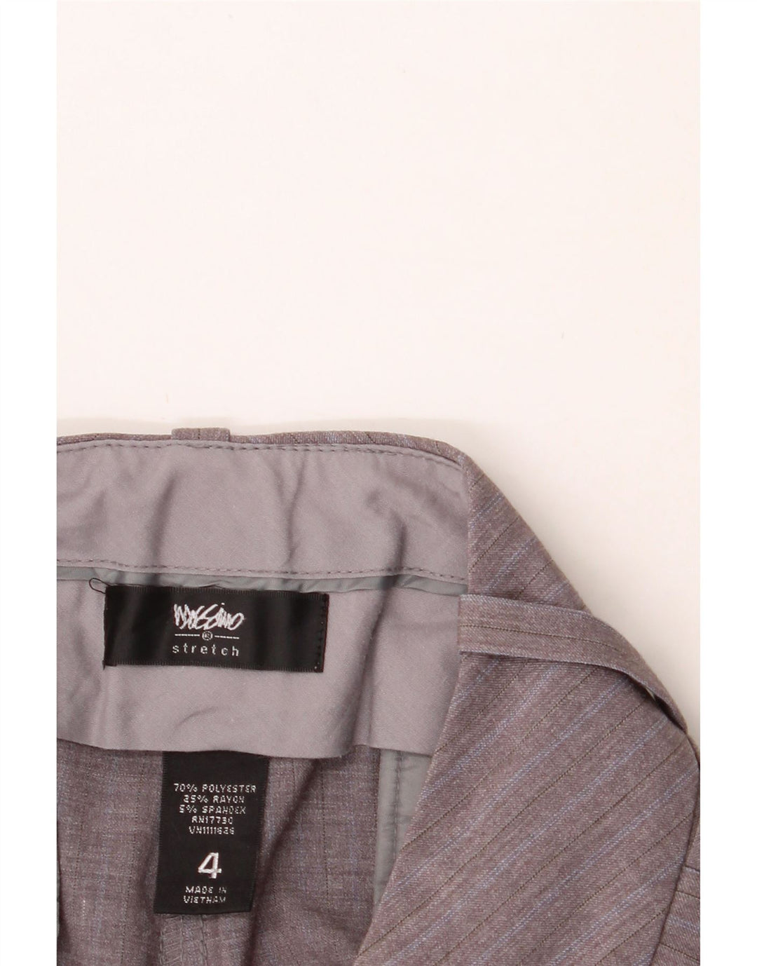 MOSSIMO Womens Bootcut Casual Trousers US 4 Small W30 L27 Grey Striped Vintage Mossimo and Second-Hand Mossimo from Messina Hembry 