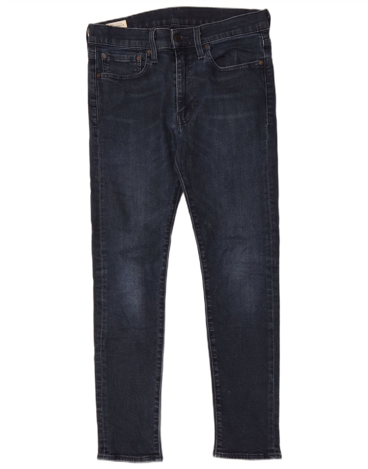 Męskie jeansy Levi's Slim W32 L30 Granatowa bawełna