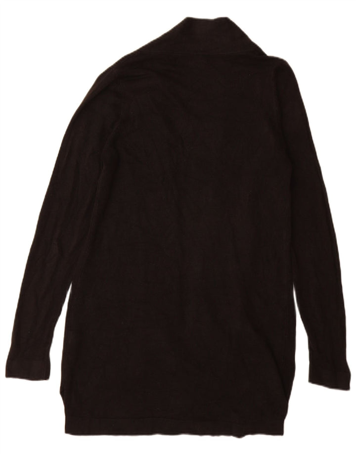Marks & Spencer Damski sweter rozpinany o długim kroju, UK 8, mały, czarny