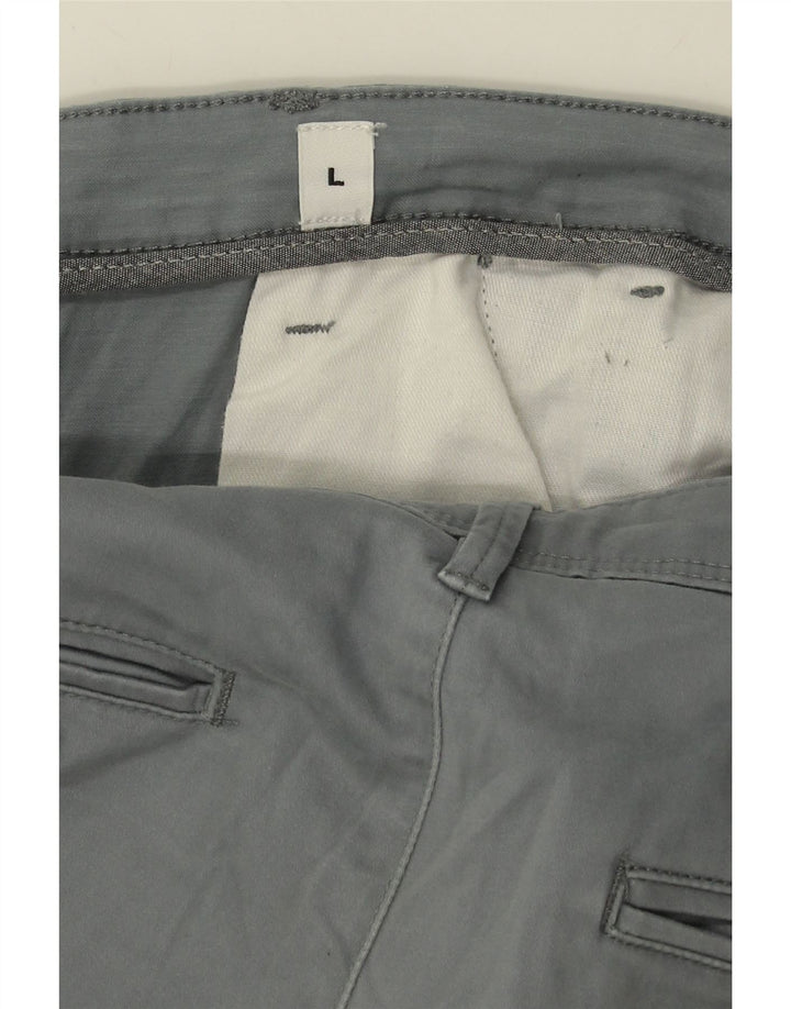 JACK & JONES Mens Chino Shorts Large W36 Grey Cotton Vintage Jack & Jones and Second-Hand Jack & Jones from Messina Hembry 