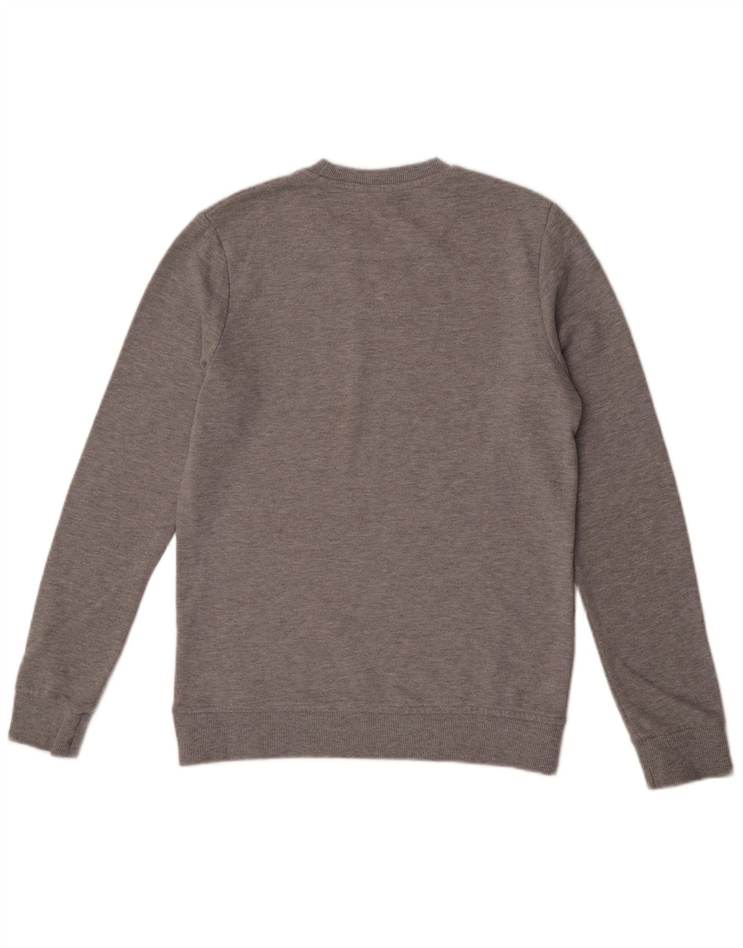 Męski sweter z grafiką Jack & Jones, średnioszary, bawełniany