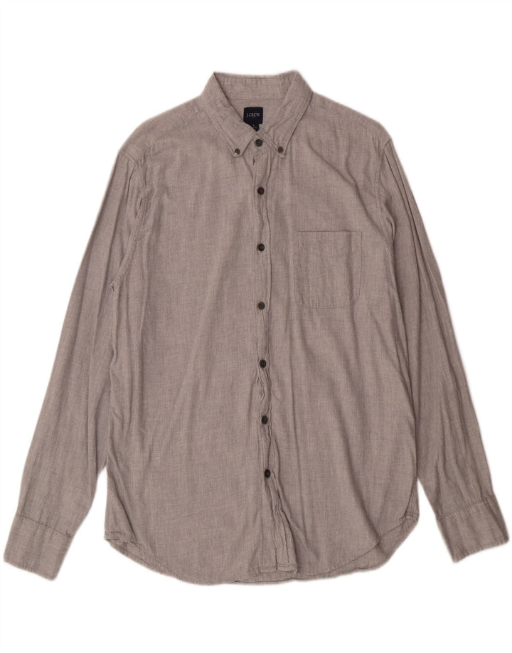 J. CREW Mens Shirt Large Grey Cotton Vintage J. Crew and Second-Hand J. Crew from Messina Hembry 