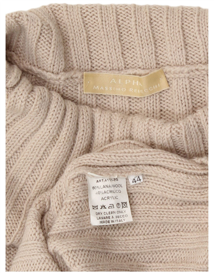 Damski sweter Massimo Rebecchi Alpha Roll Neck Jumper IT 44 Średni Beż