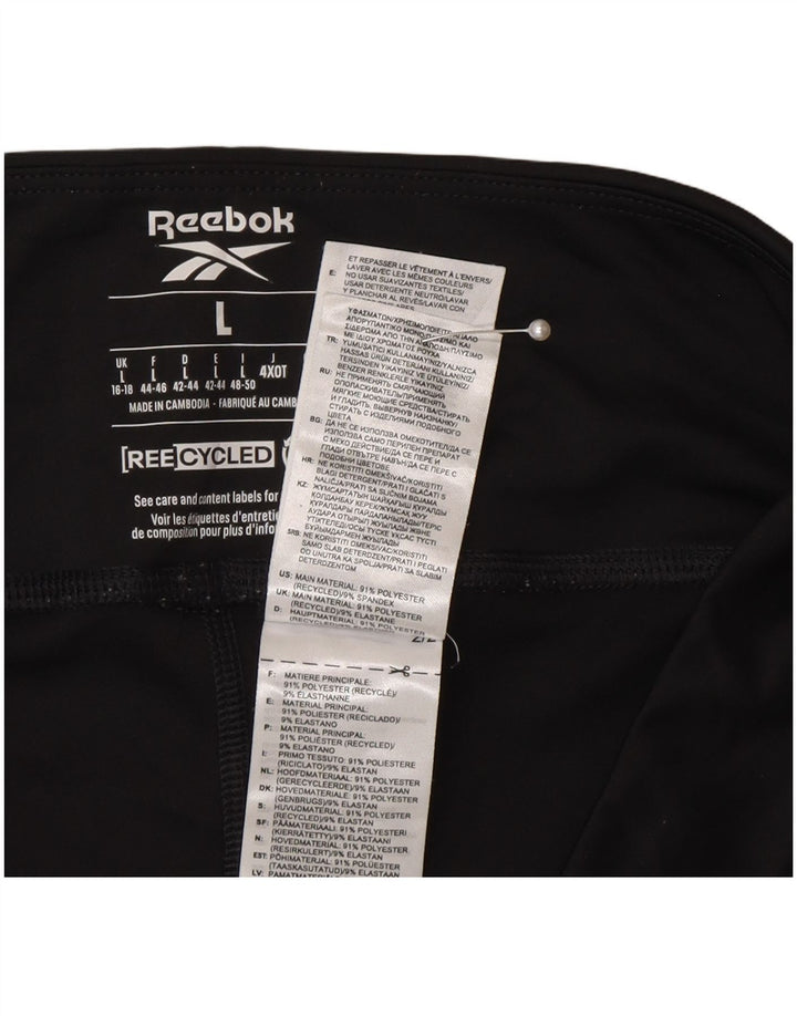 Damskie legginsy Reebok Capri UK 16/18, duże, szare, poliester