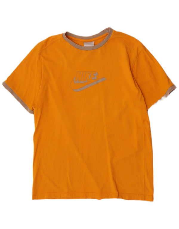 Chłopięcy T-shirt z grafiką Nike, 13-14 lat, XL, pomarańczowy, bawełniany