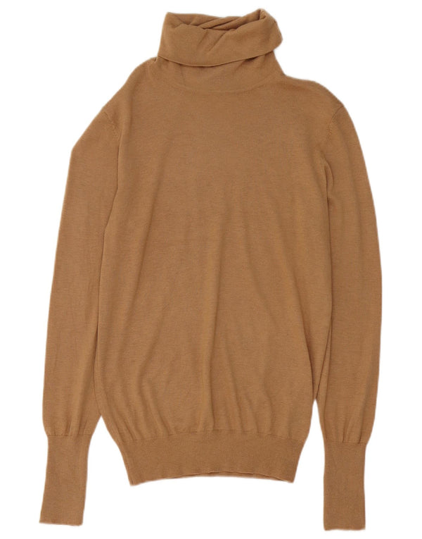 Damski sweter z golfem Zara UK 16, duży, brązowy, modal