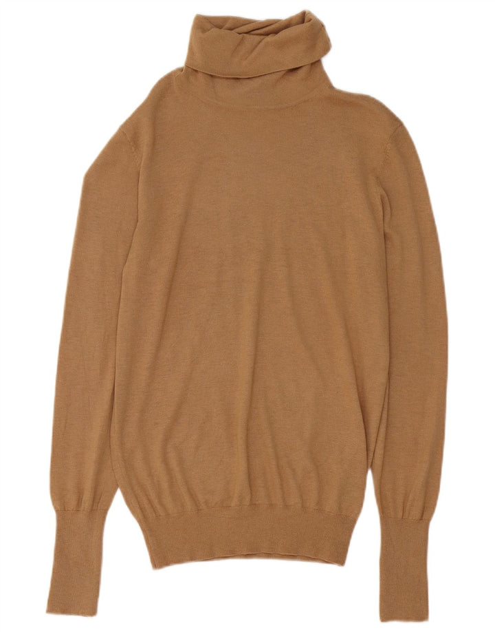 Damski sweter z golfem Zara UK 16, duży, brązowy, modal