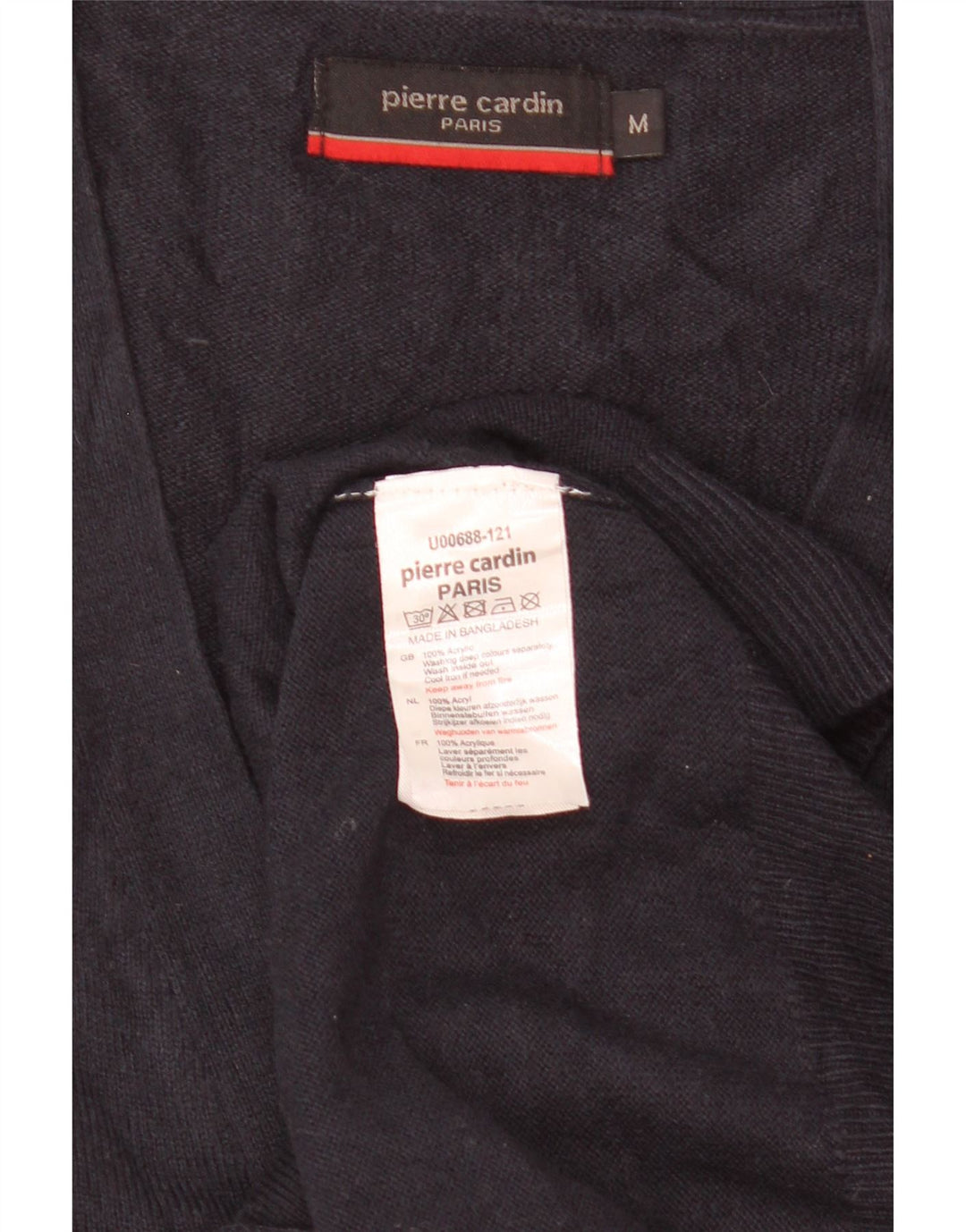Sweter męski Pierre Cardin, średni granatowy akryl