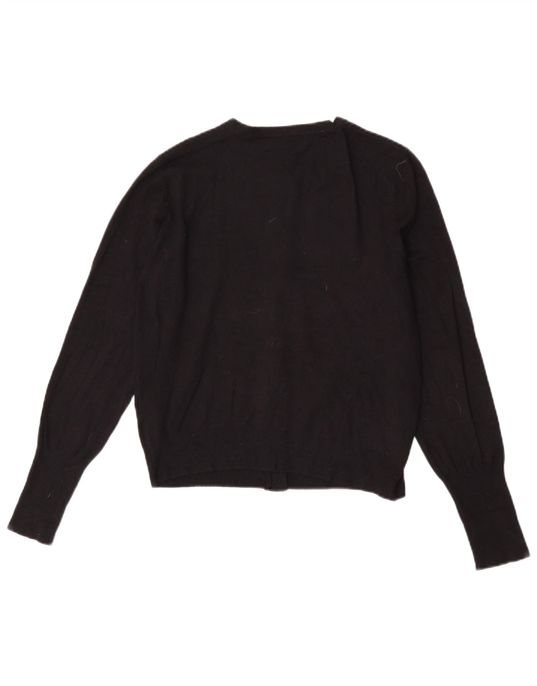 Marks & Spencer Krótki sweter damski UK 12 Średni czarny wiskoza