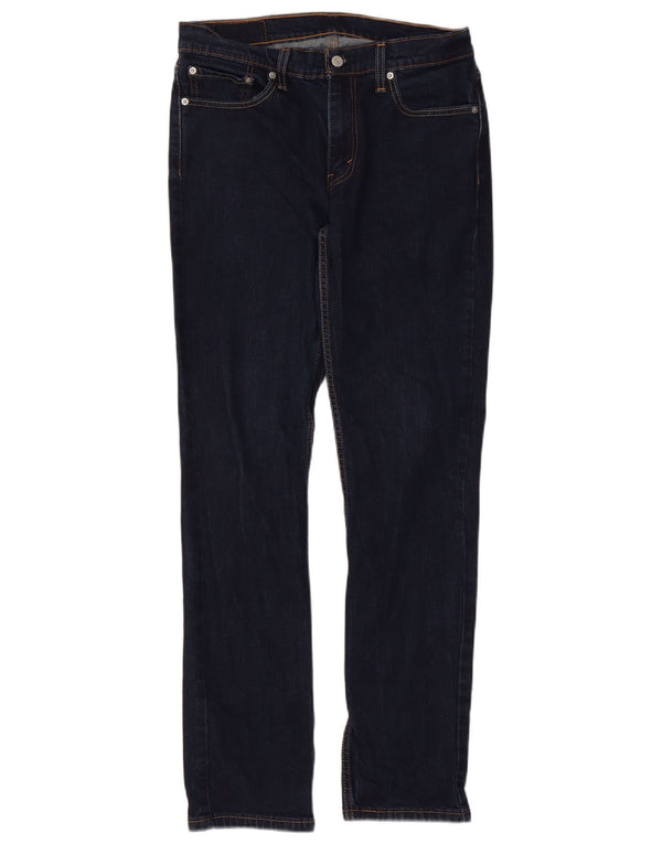 Męskie jeansy Levi's 511 Slim W33 L34 Granatowa bawełna