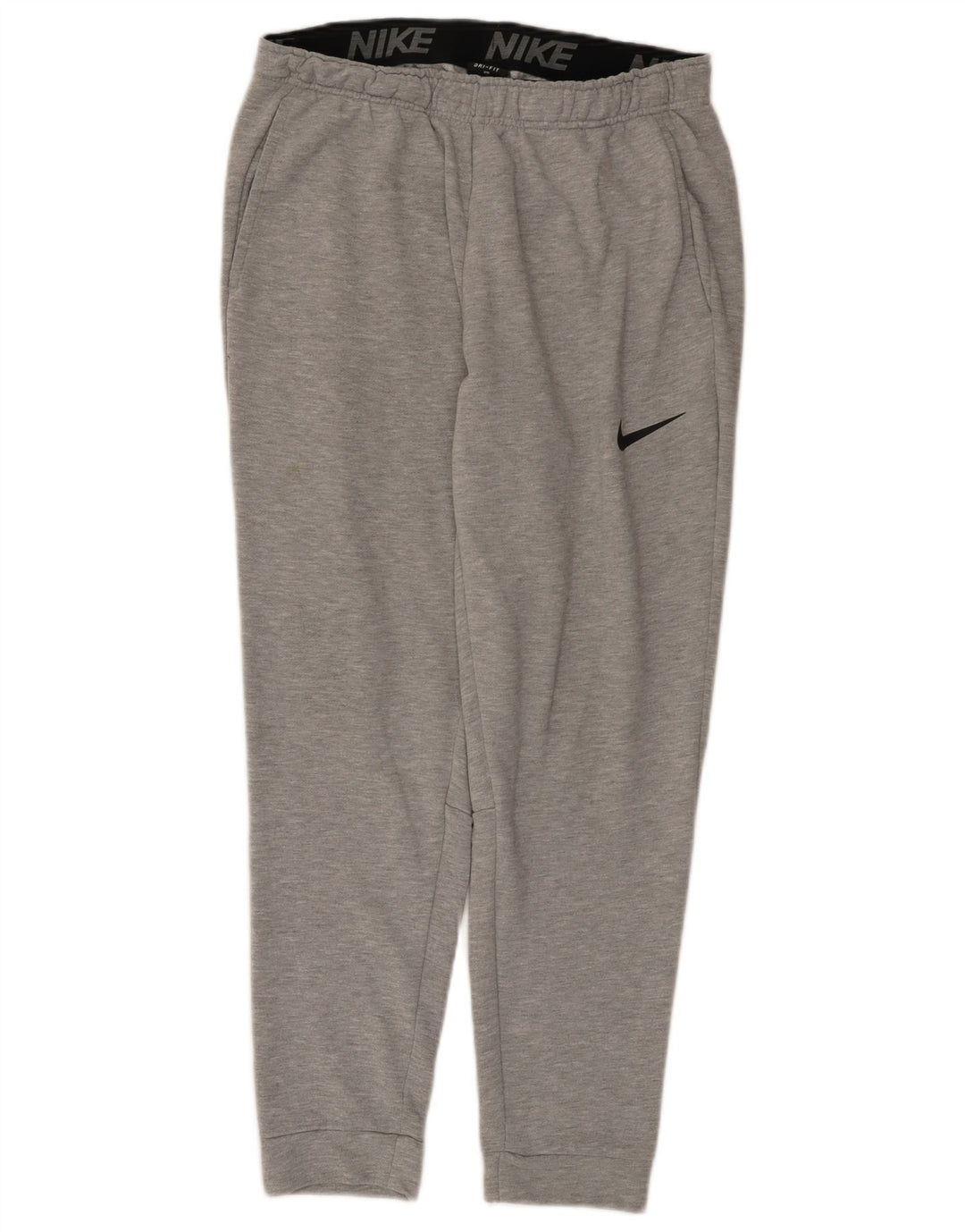 Męskie spodnie dresowe Nike, duże, szare, poliestrowe