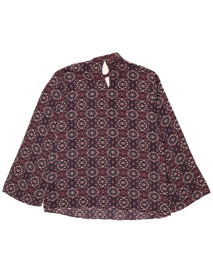 Bluzka damska Marks & Spencer w abstrakcyjny wzór, UK 22 3XL, granatowa