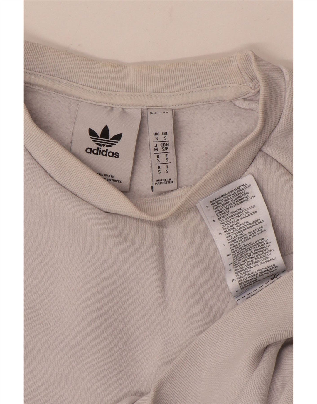 Bluza męska ADIDAS, mała, biała, bawełniana