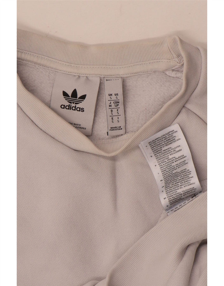 Bluza męska ADIDAS, mała, biała, bawełniana