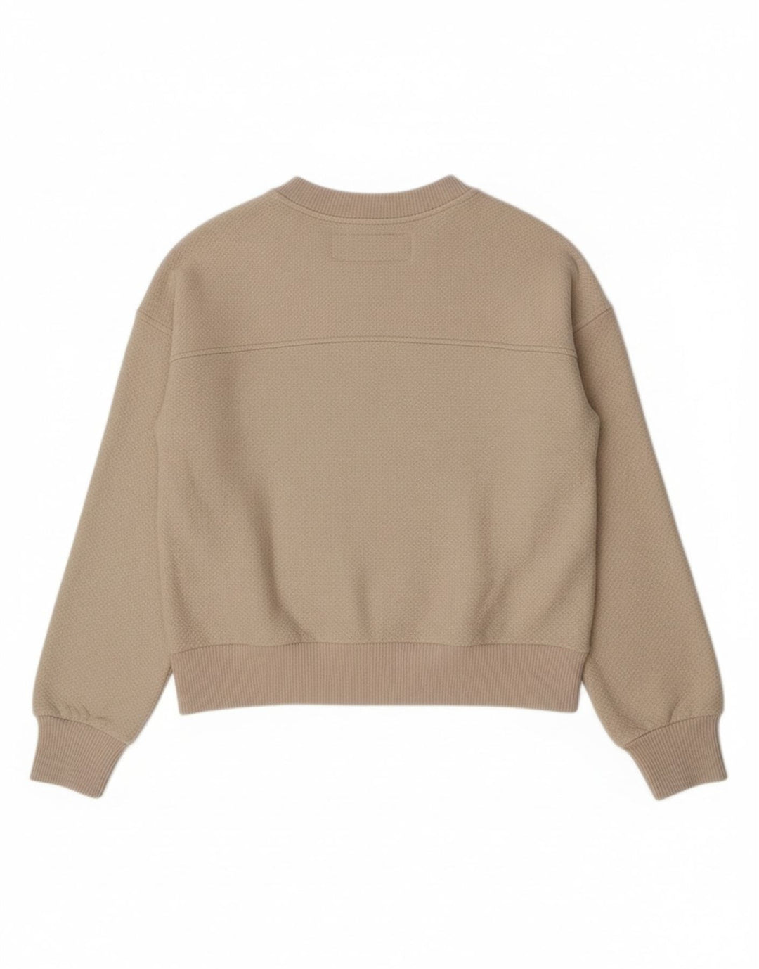 Damski sweter z dekoltem w łódkę Benetton UK 10, mały, klasyczny, w kolorze złamanej bieli