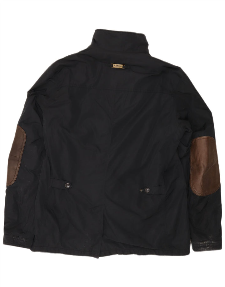 Męska kurtka użytkowa BARBOUR UK 40, duża, czarna, poliestrowa