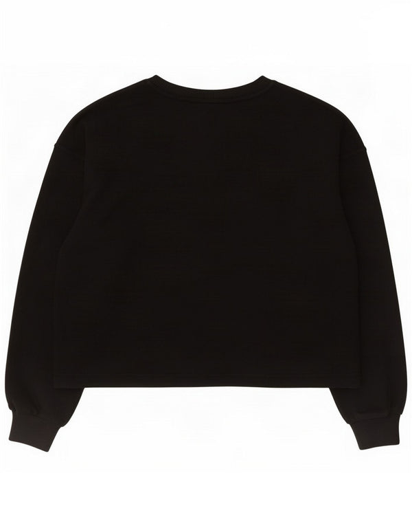 Fila Damska bluza Crop Graphic Jumper UK 16 Large Black Cotton