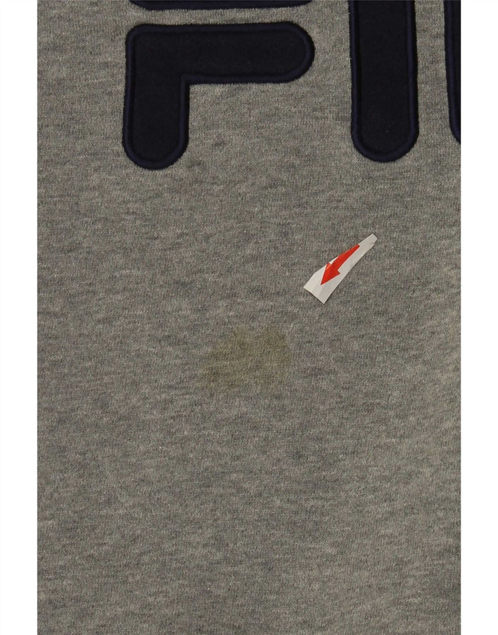 Męska bluza z grafiką Fila XL, szara, bawełniana