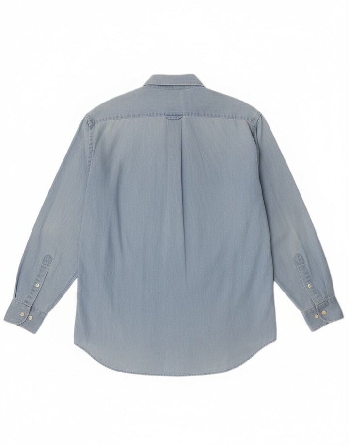 Męska koszula dżinsowa Fay, mała, niebieska, bawełniana