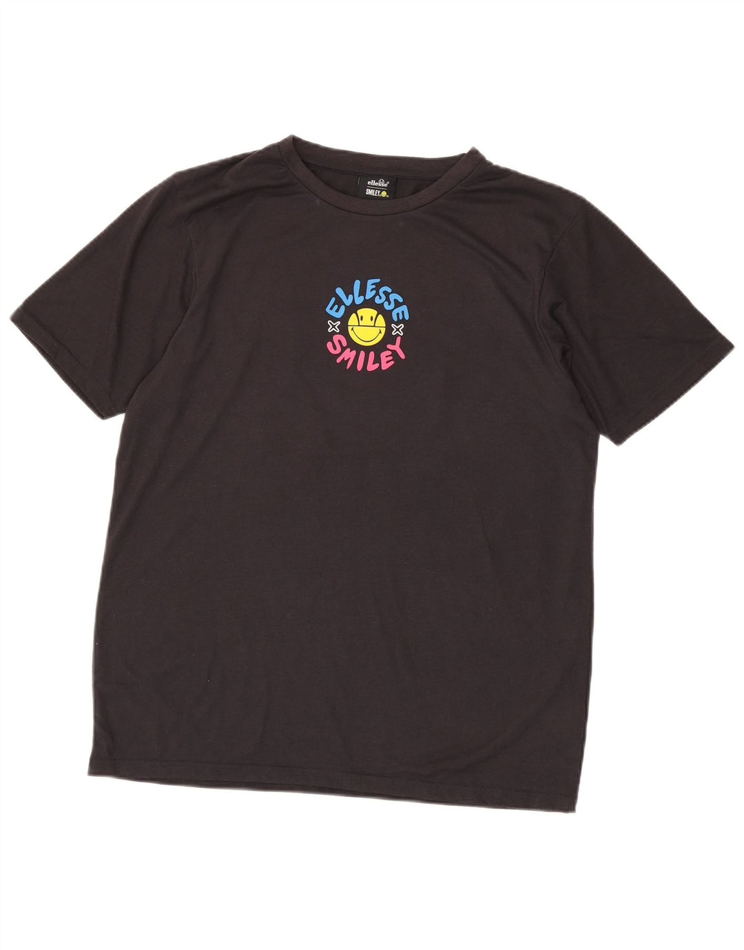 Męski T-shirt z grafiką Ellesse, średni czarny poliester