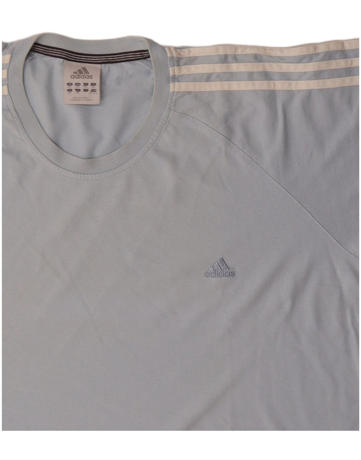 Adidas Męska koszulka Top 2XL Niebieska bawełna