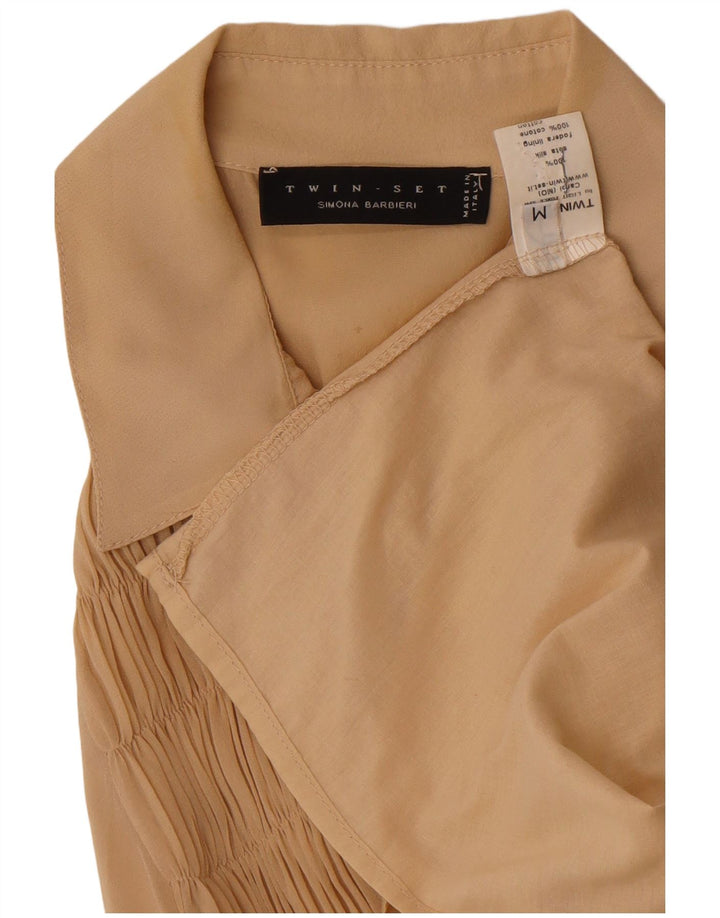 Simona Barbieri Damska dwuczęściowa sukienka o linii A UK 12 Średni beżowy jedwab