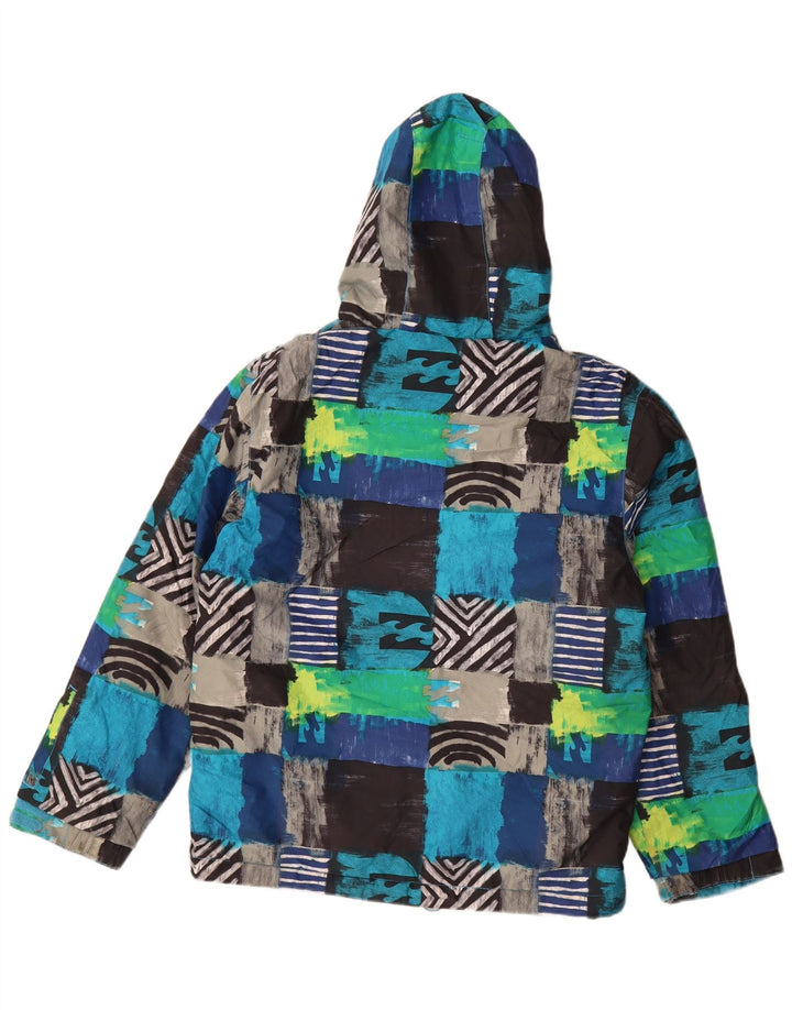 Chłopięca kurtka narciarska z kapturem Billabong 13-14 lat XL, wielobarwny patchwork