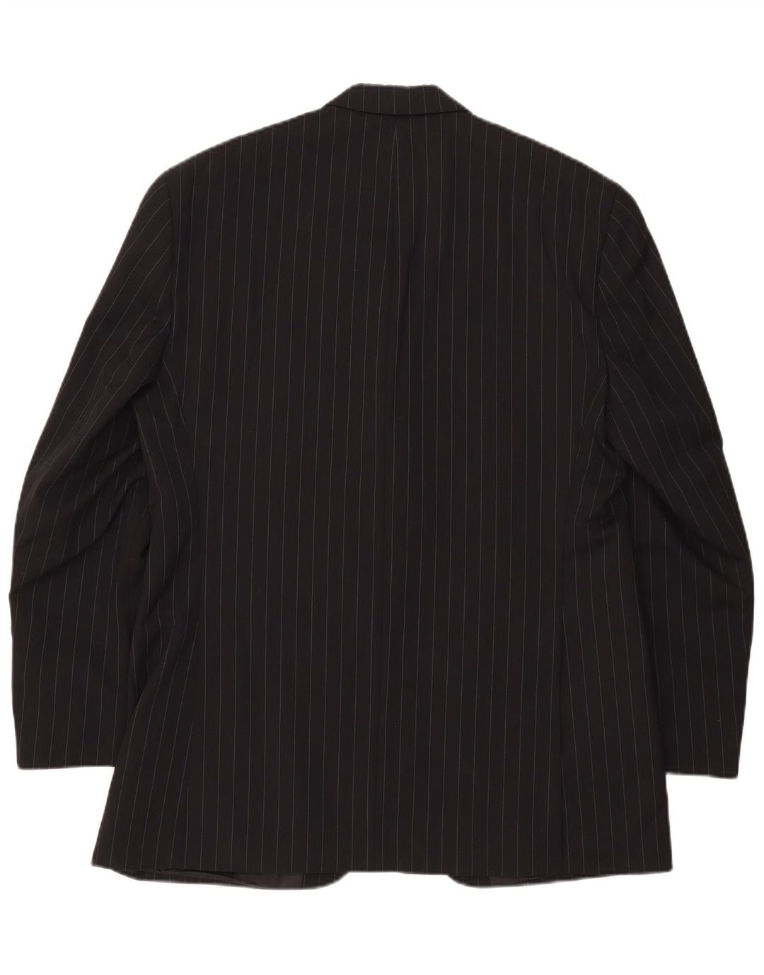 Męska marynarka zapinana na 3 guziki CHAPS UK 42 XL, czarna wełniana w prążki