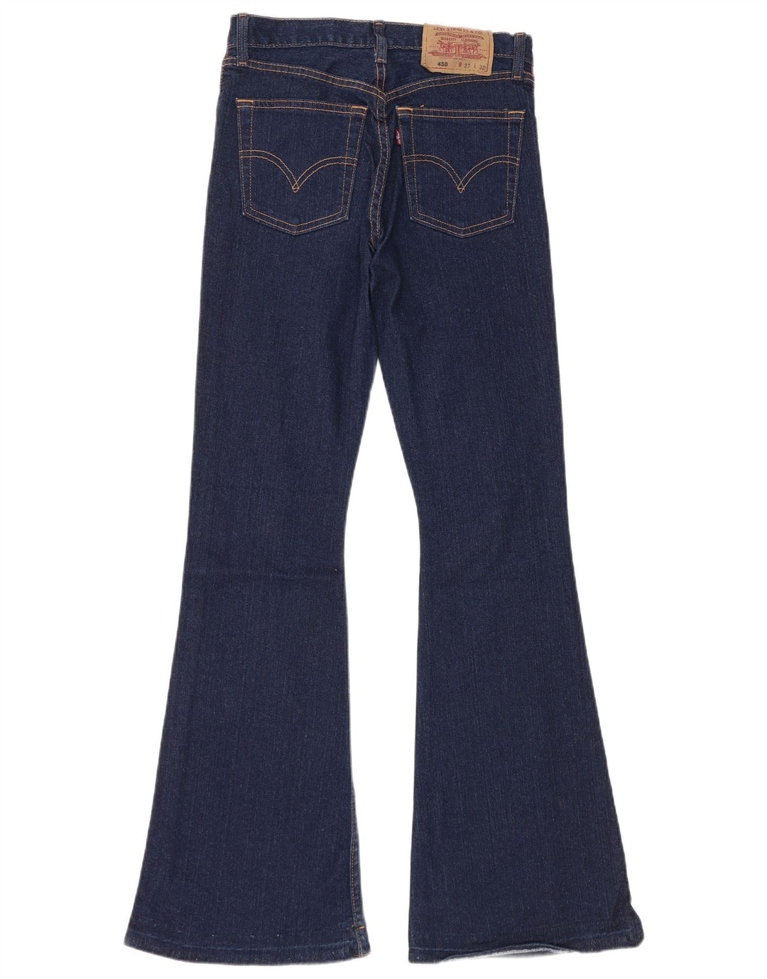 Damskie jeansy LEVI'S 450 Flared W27 L32 Granatowa bawełna