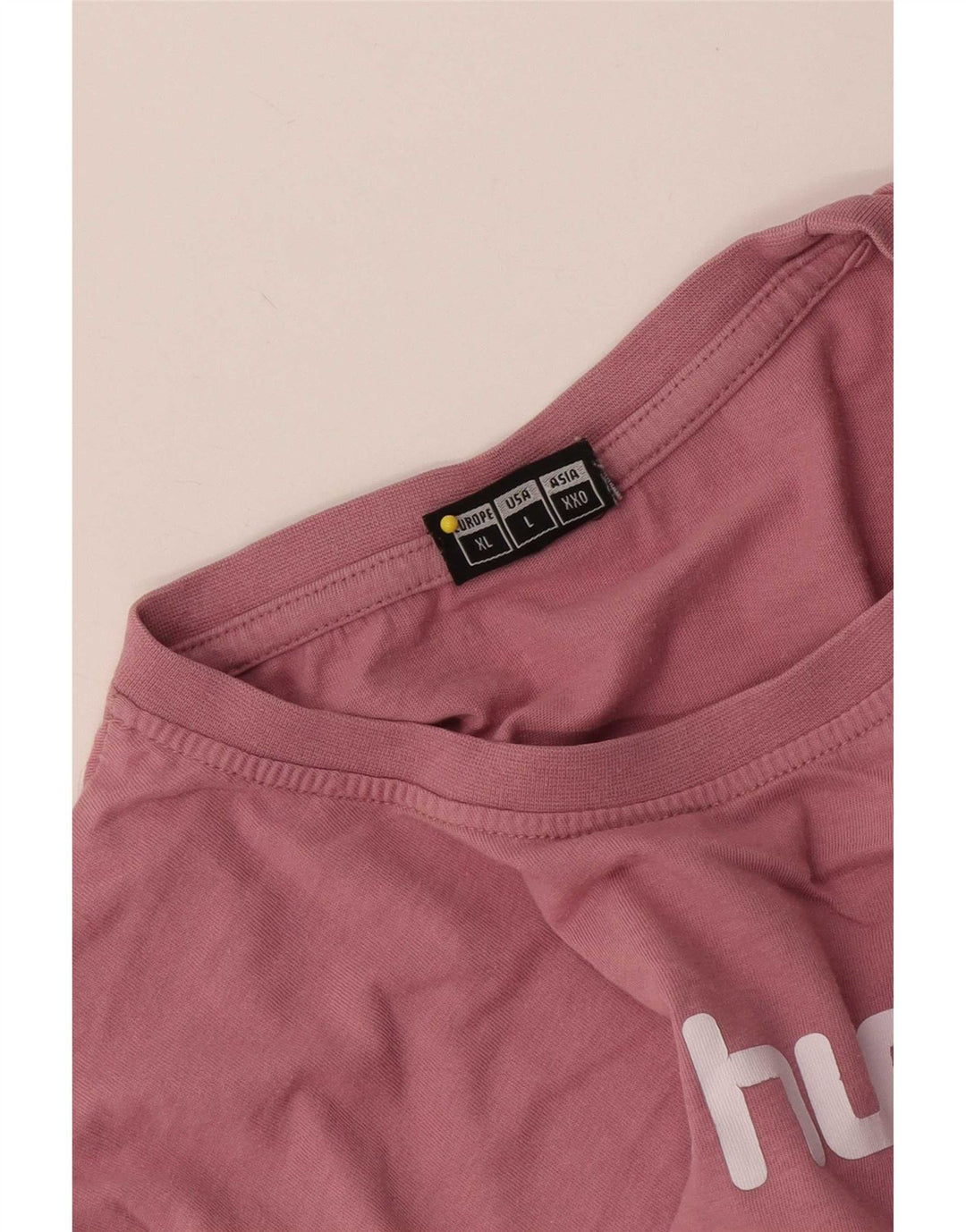 Męski T-shirt z grafiką Hummel, duży, różowy