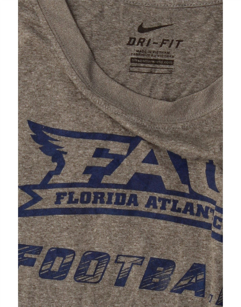 NIKE Mens Florida Atlantic Owls football Graphic T-Shirt Top Large Grey Vintage Nike and Second-Hand Nike from Messina Hembry 