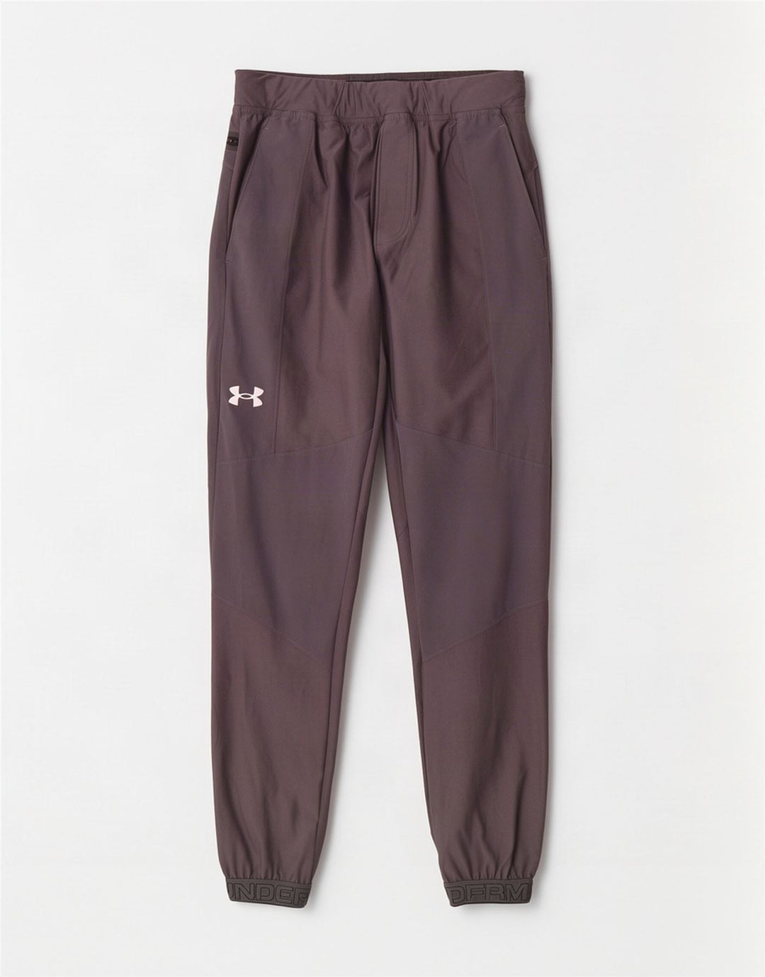 Męskie spodnie dresowe Under Armour z grafiką, średnioszare, poliestrowe