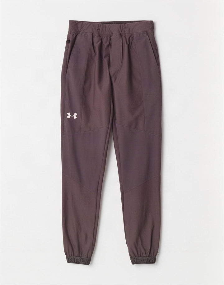 Męskie spodnie dresowe Under Armour z grafiką, średnioszare, poliestrowe