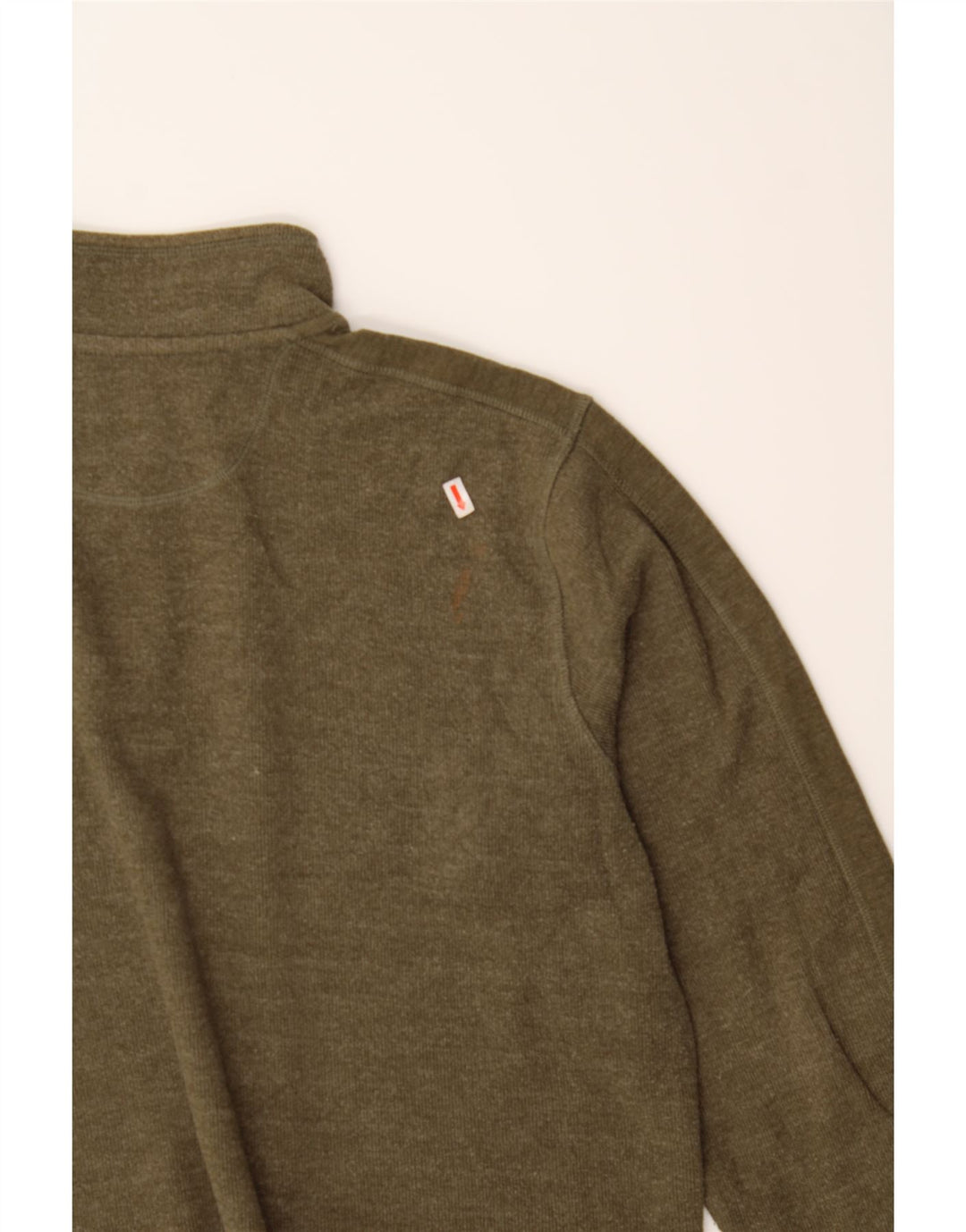 EDDIE BAUER Mens Zip Neck Sweatshirt Jumper XL Khaki Cotton Vintage Eddie Bauer and Second-Hand Eddie Bauer from Messina Hembry 
