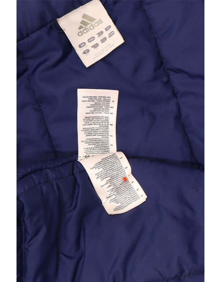 Adidas Męski płaszcz wyściełany UI 34/36 Mały niebieski nylon