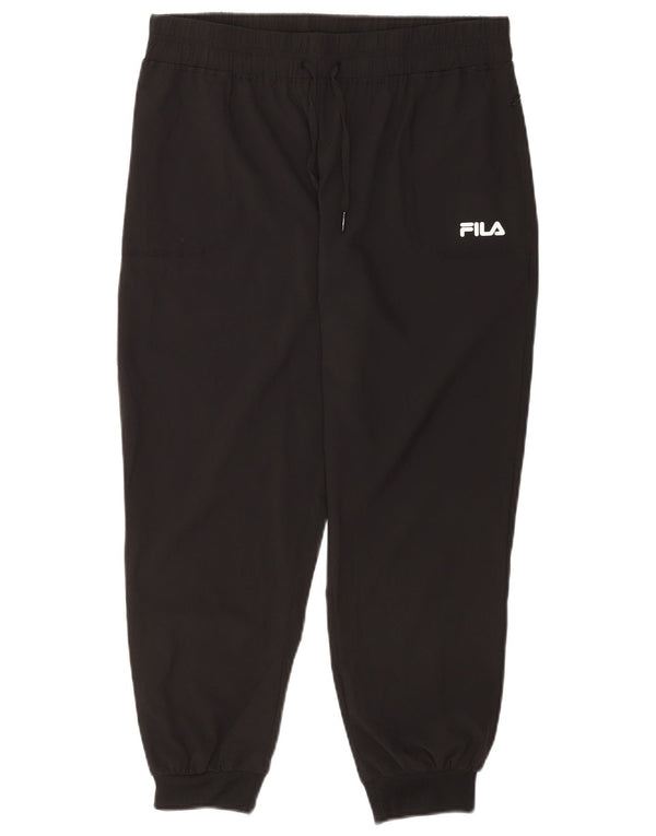 Damskie spodnie dresowe Fila Joggers UK 12 Średni czarny poliester