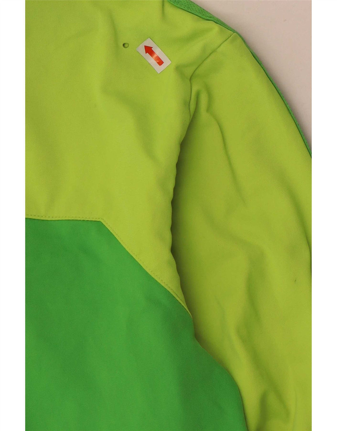 Adidas Męska kurtka dresowa Climalite Top, duża, zielona, z blokami kolorów