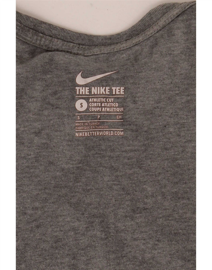 Męski T-shirt Nike Athletic Cut z grafiką, mały, szary nakrapiany