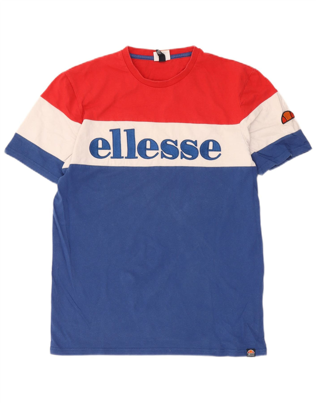 Męska koszulka z grafiką Ellesse Top, bawełniana, w kolorze średniego błękitu