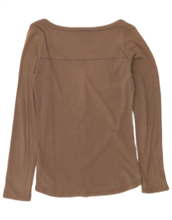 Damski top NIKE z długim rękawem, UK 8/10, mały, szary, bawełniany