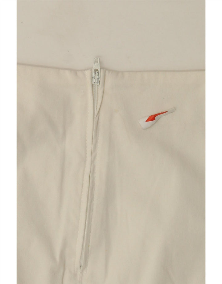 Spódnica damska Benetton w kształcie litery A IT 42 Medium W28 Biała bawełna
