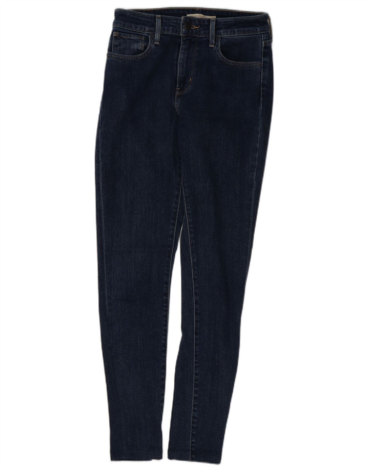 Damskie jeansy LEVI'S 721 z wysokim stanem W25 L29 Niebieska bawełna