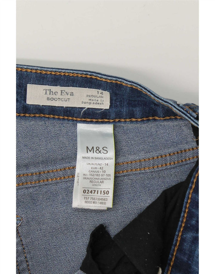 Marks & Spencer Damskie Jeansy Eva Bootcut UK 14 Duże W32 L27 Niebieskie