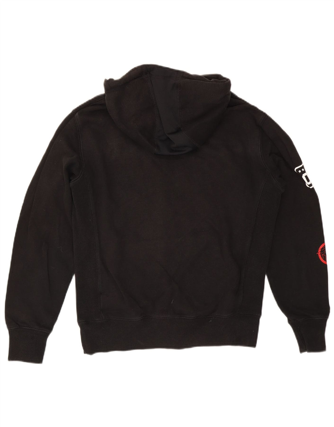 Męski sweter z kapturem Superdry z grafiką, mały, czarny
