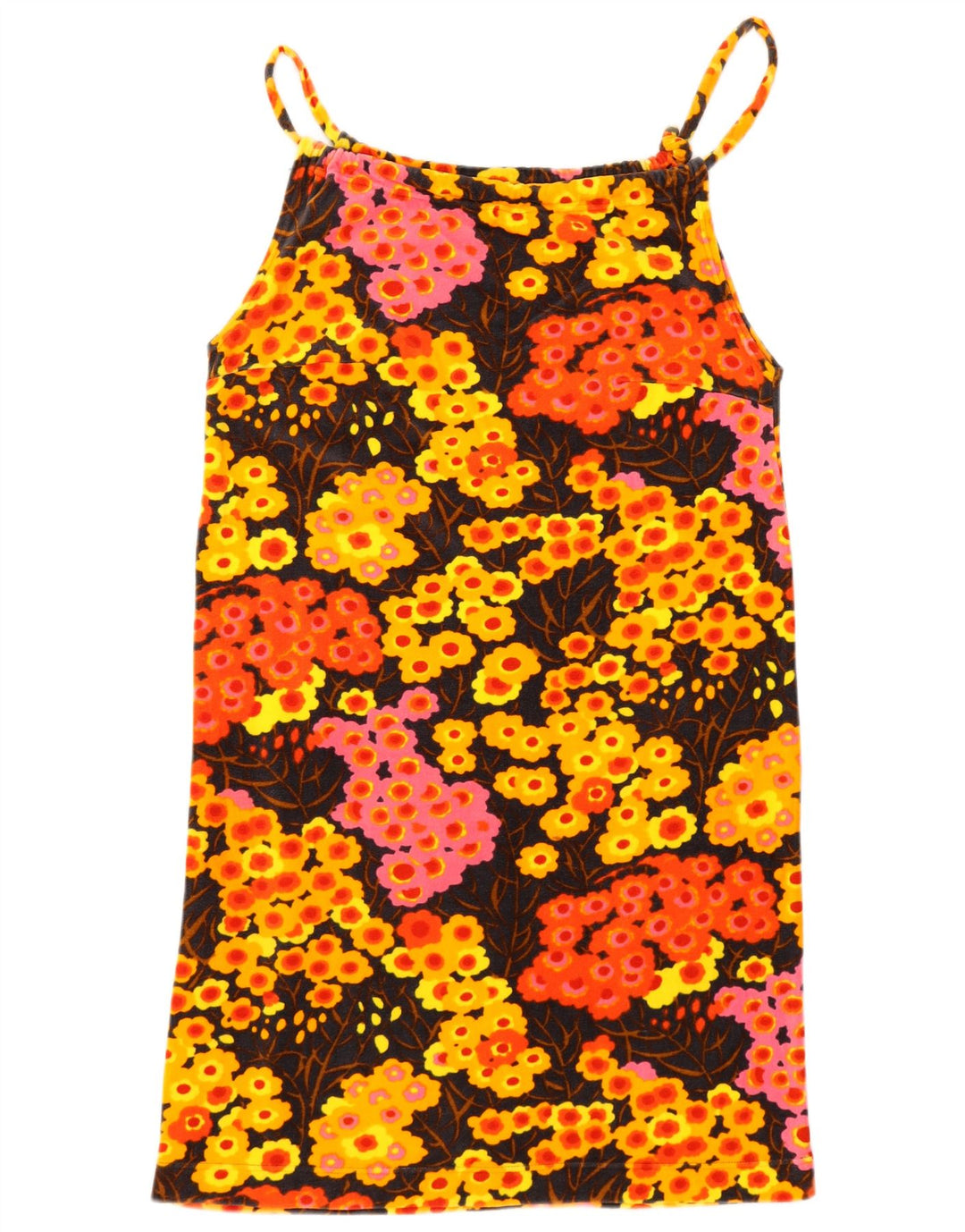 Damska sukienka letnia w stylu vintage UK 14, średnia, wielobarwna w kwiaty