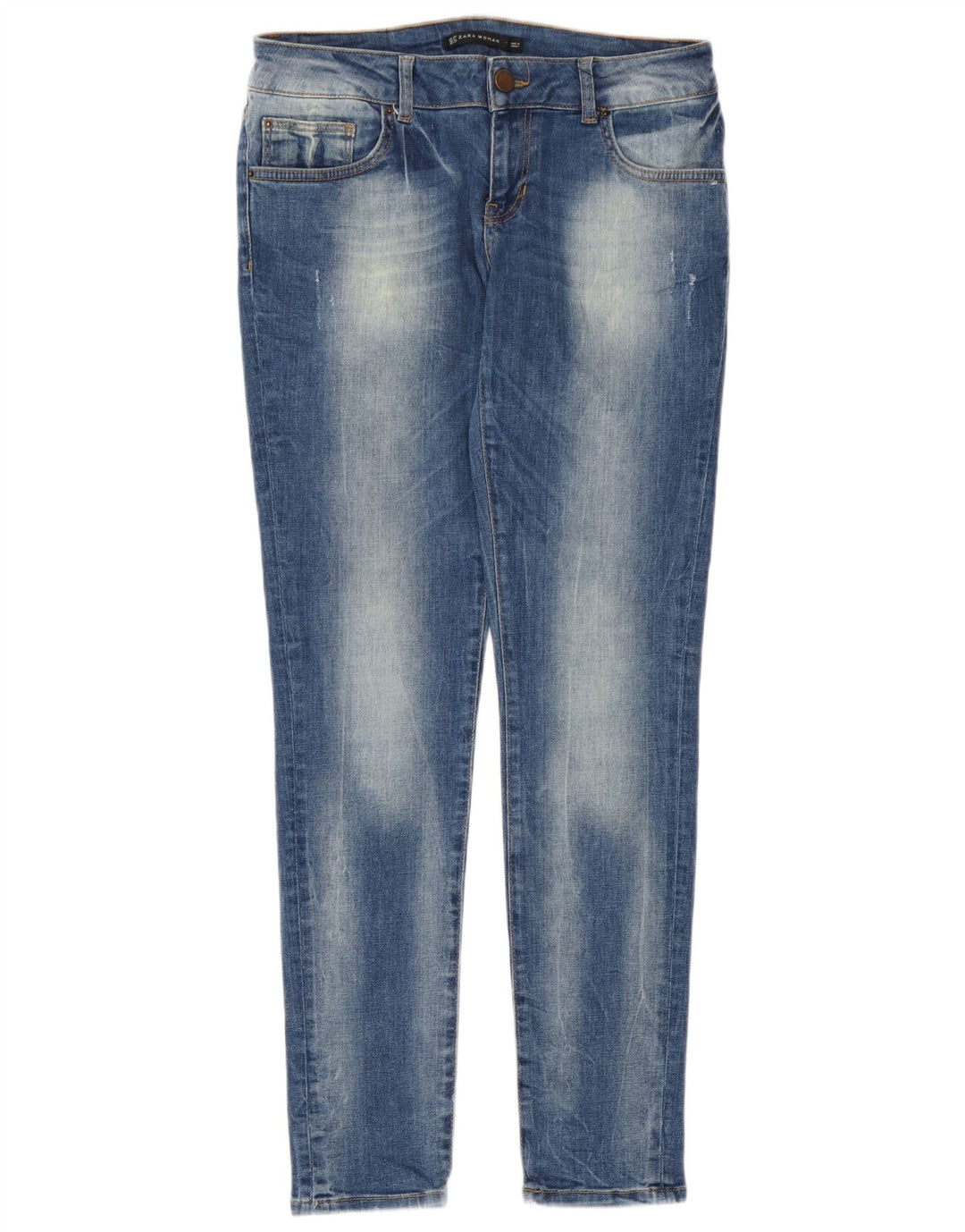 Damskie jeansy skinny Zara EU 40 Medium W30 L30 Niebieskie