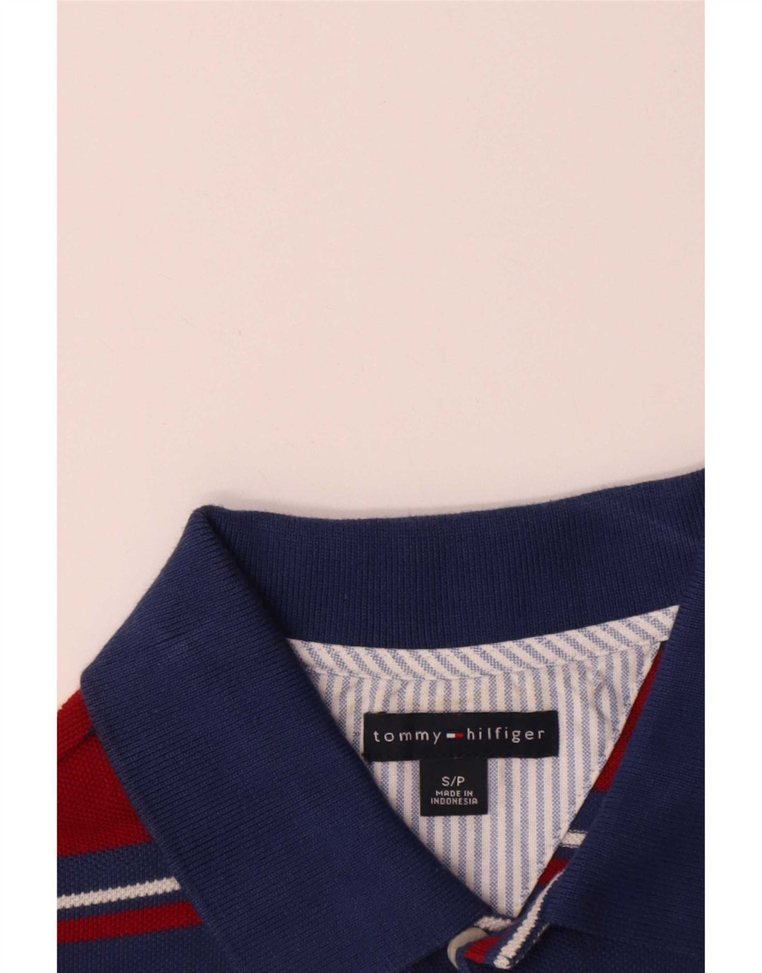 Męska koszulka polo Tommy Hilfiger, mała, bawełniana w czerwone paski