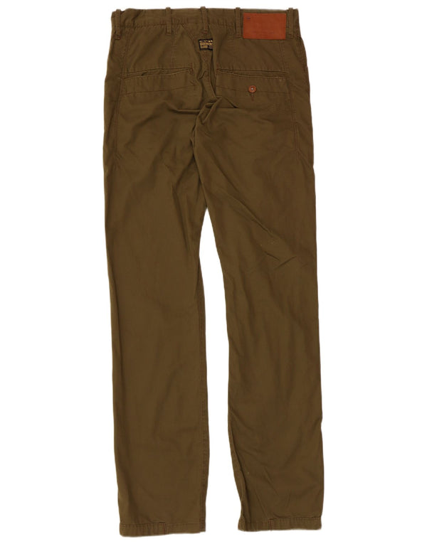 Męskie proste spodnie chino G-Star W30 L32 Khaki, bawełna