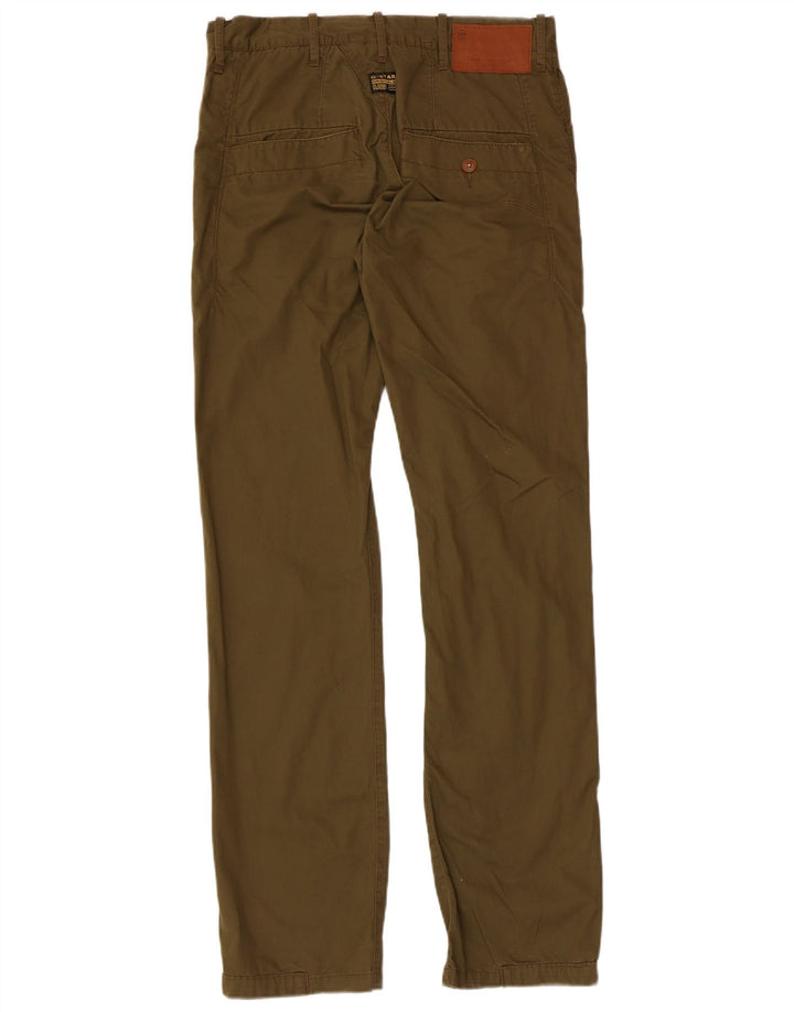 Męskie proste spodnie chino G-Star W30 L32 Khaki, bawełna