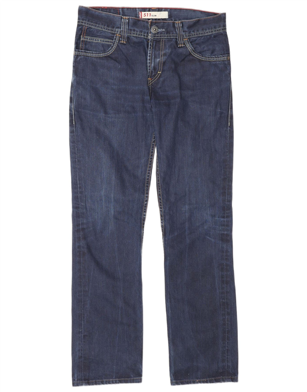 Męskie jeansy Levi's 511 Slim W33 L34 Niebieska bawełna